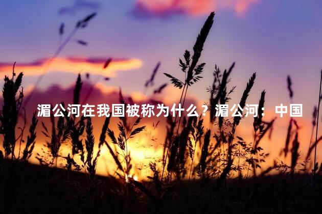 湄公河在我国被称为什么？湄公河：中国的重要水道