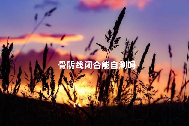 骨骺线闭合能自测吗，自己怎么判断骨骼线有没有闭合